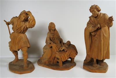 Oberammergauer Krippenfiguren, 20. Jahrhundert - Schmuck, Kunst & Antiquitäten