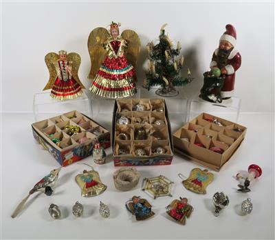 Konvolut Weihnachts- und Christbaumschmuck, Anfang 20. Jahrhundert und später - Jewellery, Works of Art and art