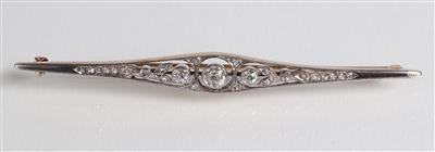 Altschliffbrillant Diamantbrosche - Jewellery, Works of Art and art