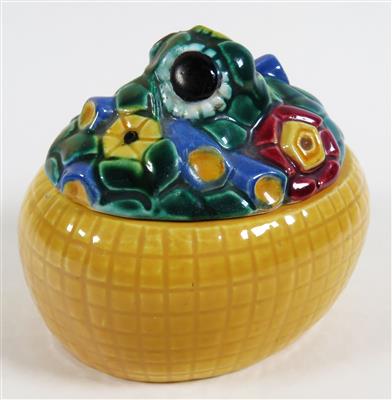 Ovale Deckeldose, Gmundner Keramik, 1925-38 - Klenoty, umění a starožitnosti