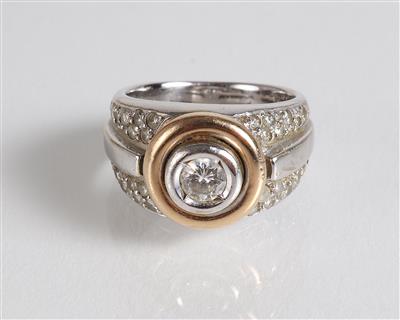 Brillant Diamantdamenring zus. ca. 0,85 ct - Jewellery, Works of Art and art