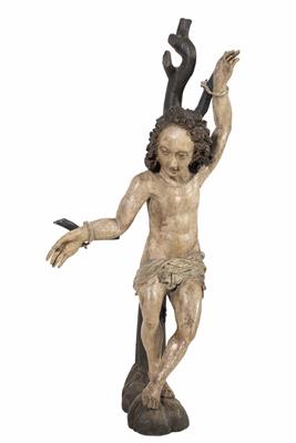 Hl. Sebastian, Österreichisch, wohl 1. Hälfte 17. Jahrhundert - Gioielli, arte e antiquariato