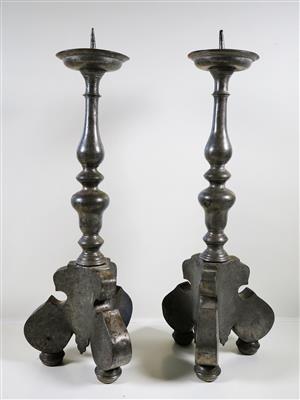 Paar barocke Kerzenleuchter, 18. Jahrhundert - Gioielli, arte e antiquariato