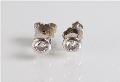 2 Solitärohrstecker zus. ca. 0,40 ct - Schmuck, Kunst & Antiquitäten