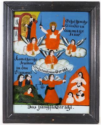 Hinterglasbild, in der Art Sandl-Buchers, 19./20. Jahrhundert - Gioielli, arte e antiquariato