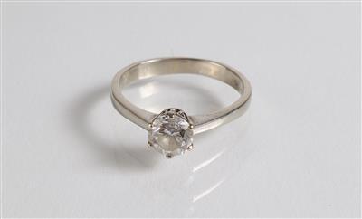 ÛJ/SI2Û Solitärring ca. 0,95 ct - Klenoty, umění a starožitnosti