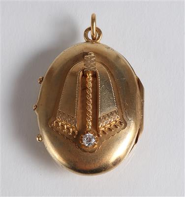 Altschliffdiamant Medaillon - Jewellery, Works of Art and art