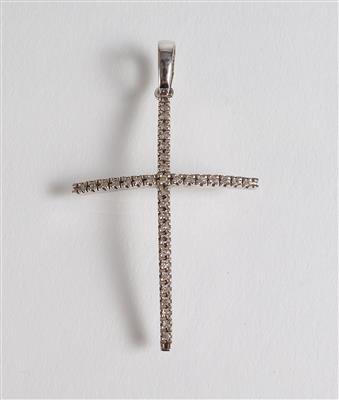 Diamant Kreuzanhänger - Gioielli, arte e antiquariato