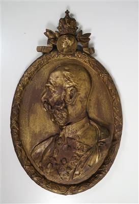 Kaiser Franz Joseph, Reliefplatte, um 1900 - Jewellery, Works of Art and art