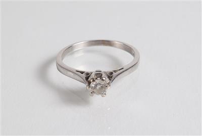 Solitärring ca. 0,25 ct - Klenoty, umění a starožitnosti