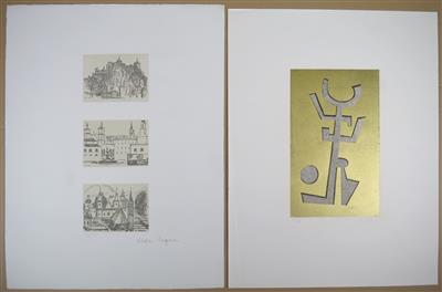 Unvollständige Grafikmappe Salzburger Kunstverein 1982 - Gioielli, arte e antiquariato