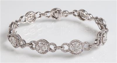 Brillant Diamantarmkette zus. ca. 5,10 ct - Gioielli, arte e antiquariato