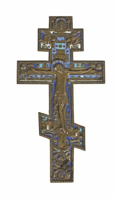 Orthodoxes Kreuz, Russisch, 19. Jahrhundert - Schmuck, Kunst & Antiquitäten