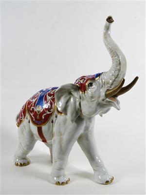 Elefant, Rudolstadt, Volkstedt, 20. Jahrhundert - Schmuck, Kunst & Antiquitäten