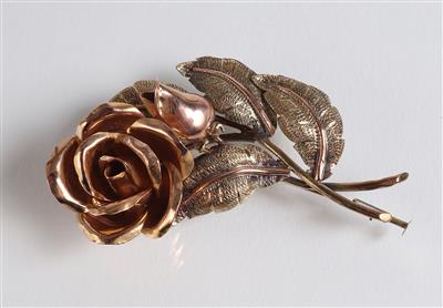 Brosche "Wiener Rose" - Schmuck, Kunst und Antiquitäten
