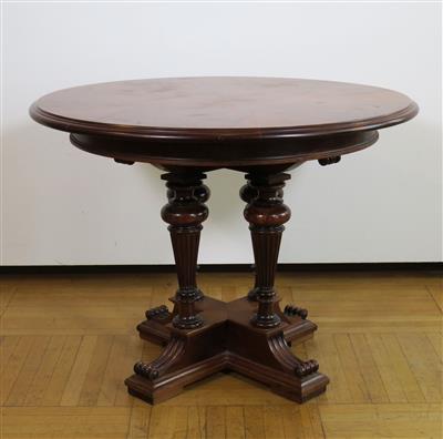Altdeutscher runder Tisch, um 1880 - Schmuck, Kunst & Antiquitäten