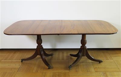 Englischer Esstisch, sogenannter double podestal dining table, im Regency Stil,20. Jahrhundert - Klenoty, umění a starožitnosti