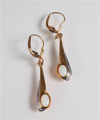 2 Diamant Ohrringgehänge - Gioielli, arte e antiquariato