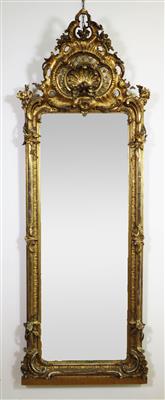 Wand- bzw. Garderobenspiegel im Rokokostil, 4. Viertel 19. Jahrhundert - Gioielli, arte e antiquariato