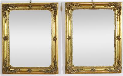 Paar Bilder- oder Spiegelrahmen, 2. Hälfte 19. Jahrhundert - Jewellery, Works of Art and art