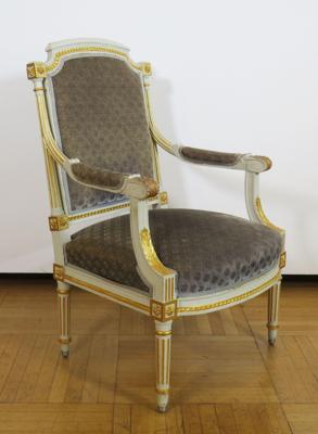 Armfauteuil im Louis-Seize-Stil, 2. Hälfte 19. Jahrhundert - Schmuck, Kunst & Antiquitäten