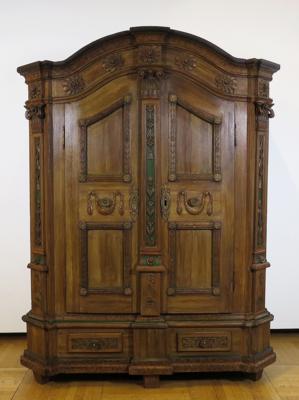 Bäuerlicher klassizistischer Schrank, Süddeutsch, 1. Hälfte 19. Jahrhundert - Gioielli, arte e antiquariato