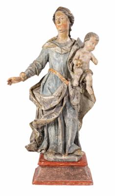 Madonna mit Kind, Süddeutsch, um 1760 - Schmuck, Kunst & Antiquitäten