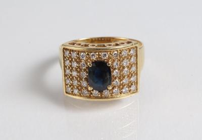 Diamantring zus. ca. 0,60 ct - Jewelry, art and antiques