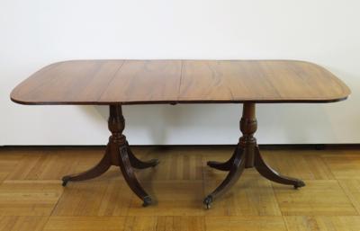Englischer Esstisch, sogenannter double podestal dining table, im Regency Stil,20. Jahrhundert - Šperky, umění a starožitnosti