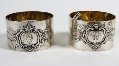 Paar Serviettenringe, 2. Hälfte 19. Jahrhundert - Jewelry, art and antiques
