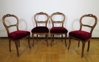 Vier Sessel im Barockstil, um 1860 - Schmuck, Kunst und Antiquitäten