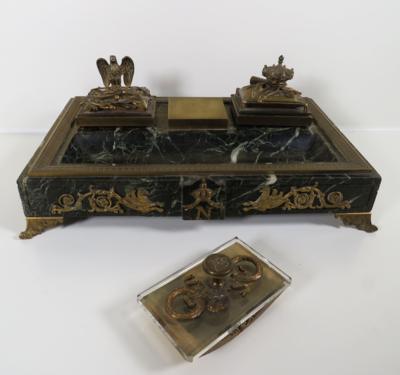Neoklassizistische Schreibtischgarnitur, um 1900 - Schmuck, Kunst & Antiquitäten