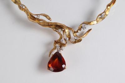 Sven Boltenstern Brillantcollier zus. ca. 0,55 ct - Schmuck, Kunst & Antiquitäten