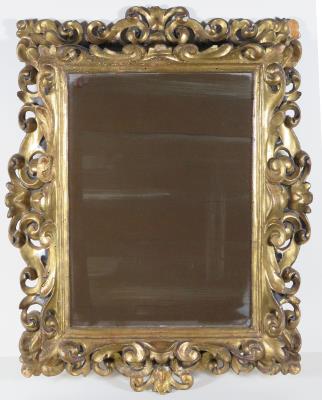 Bilder- oder Spiegelrahmen im Barockstil, Italien, 19. Jahrhundert - Schmuck, Kunst & Antiquitäten