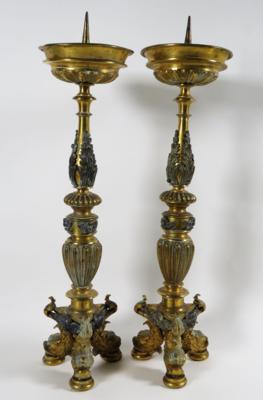Paar klassizistische Kerzenständer, 19. Jahrhundert - Klenoty, umění a starožitnosti