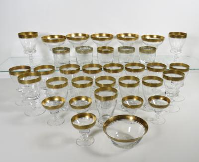 Trinkglasservice "Concord", Entwurf um 1950, Theresienthaler Kristallglasmanufaktur, Zwiesel - Klenoty, umění a starožitnosti