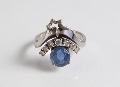 Brillant Saphir Ring zus. ca.0,25 ct - Schmuck, Kunst & Antiquitäten