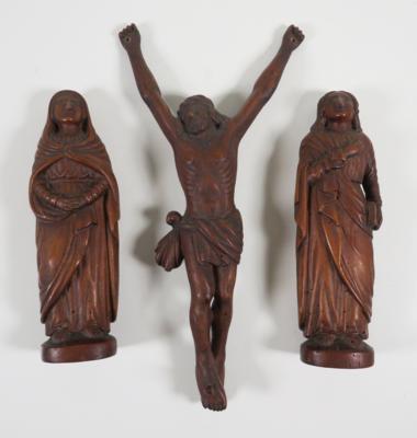 Kreuzigungsgruppe im Kolonialstil, 19. Jahrhundert - Schmuck, Kunst & Antiquitäten