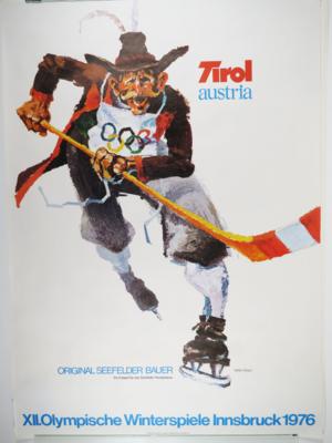 Plakat XII. Olympische Winterspiele 1976 - Schmuck, Kunst & Antiquitäten