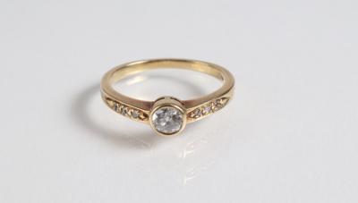 Diamant Damenring zus. ca. 0,40 ct - Jewellery, Works of Art and art