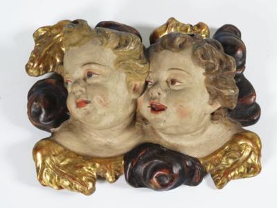 Geflügeltes Engelskopf-Paar im Barockstil, 20. Jahrhundert - Schmuck, Kunst & Antiquitäten