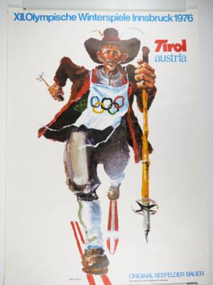 Plakat XII. Olympische Winterspiele 1976 - Jewellery, Works of Art and art