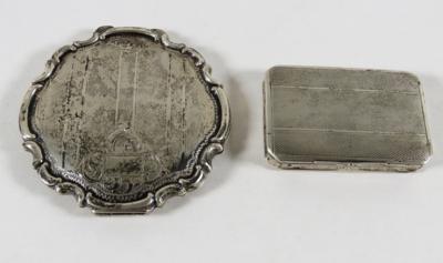 Konvolut von 2 Silberdosen, 20. Jahrhundert - Schmuck, Kunst & Antiquitäten