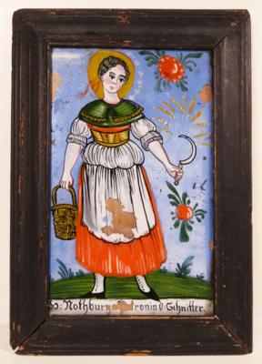 Hinterglasbild, Böhmen, 19. Jahrhundert - Umění, starožitnosti, šperky