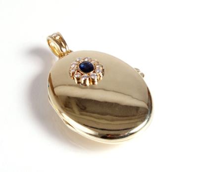 Brillant Medaillon zus. ca. 0,45 ct - Antiques, art and jewellery