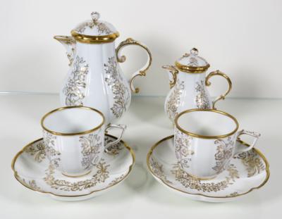 Dejeunerteile für Kaffee, Meissen, 19. Jahrhundert - Umění, starožitnosti, šperky