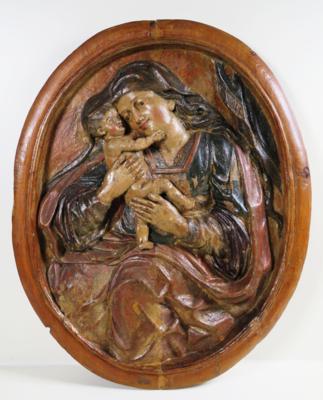 Madonna mit Kind, Ende 18./Anfang 19. Jahrhundert - Arte, antiquariato e gioielli