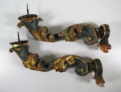 Paar Wandappliken, vermutlich 18. Jahrhundert - Schmuck, Kunst & Antiquitäten