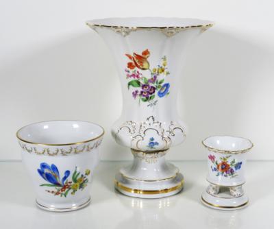 Vase, kleine Sockelvase, Übertopf, Meissen, 2. Hälfte 20. Jahrhundert - Arte, antiquariato e gioielli