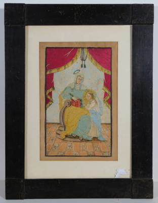 Andachtsbild, Klosterarbeit, Alpenländisch, 18. Jahrhundert - Antiques, art and jewellery